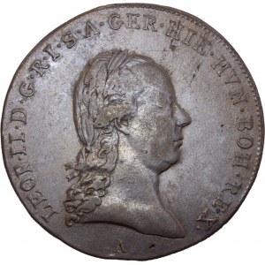 House of Habsburg - Leopold II. (1790-1792) 1/4 Thaler / Taler 1791 A