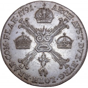 House of Habsburg - Leopold II. (1790-1792) 1/4 Thaler / Taler 1791 A