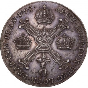 House of Habsburg - Leopold II. (1790-1792) 1/4 Thaler / Taler 1792 A