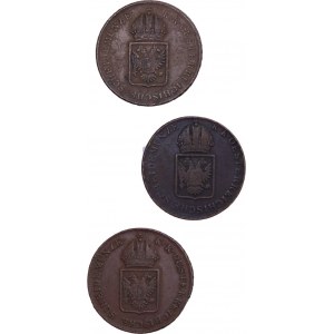 House of Habsburg - Franz I. (1792 - 1835) Kreuzer LOT - 3 pcs