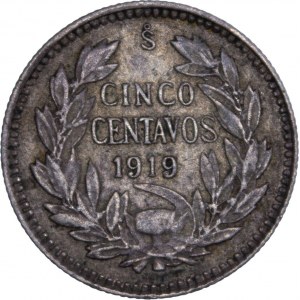 Chile - 5 Centavos 1919 So