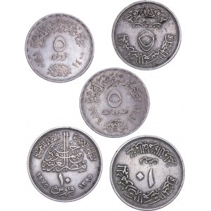 Egypt - Coin LOT - 5 pcs