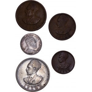 Ethiopia - Coin LOT - 5 pcs