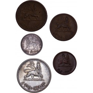 Ethiopia - Coin LOT - 5 pcs