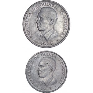 Ecuatorial Guinea - 5 - 10 Ekuele 1975 Coin Pair