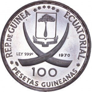 Ecuatorial Guinea - 100 Pesetas 1970 Proof