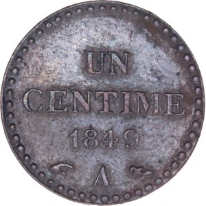 France - Un Centime 1849 A