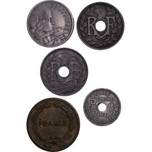 France - Coin LOT - 5 pcs