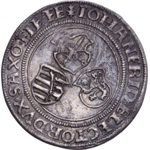 German States - Saxony - Johann Friedrich und Georg 1534-1539 1/2 Guldengroschen / Taler 1534