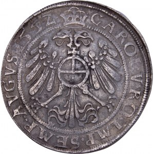 German States - Johann Friedrich der Grossmütige nach seiner Gefangenschaft, 1552-1554 Taler 1552, Saalfeld