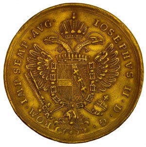 German States - 3 Dukaten o. J. (1765-1790), mit Titel Josefs II. Stadtansicht von Regensburg