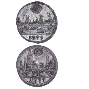 German States - 1 Kreuzer 1773 Frankfurt and Nürnberg - Pair