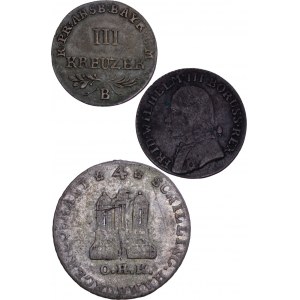 German States - Silver Klein Münzen LOT - 3 pcs