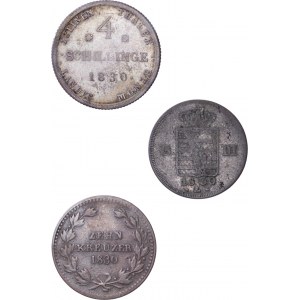 German States - Silver Klein Münzen LOT - 3 pcs