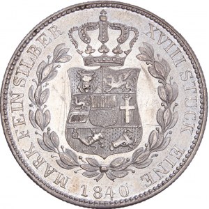 German States - Paul Friedrich, 1837-1842. Gulden (2/3 Taler) 1840, Schwerin
