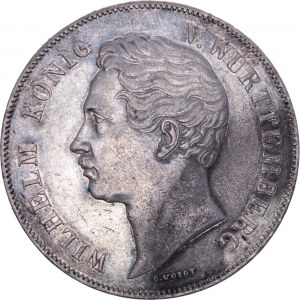 German States - Wilhelm I. 1816-1864, Stuttgart 2 Gulden 1848