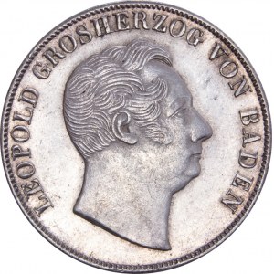German States - Karl Leopold Friedrich, 1830 - 1852. Gulden 1850