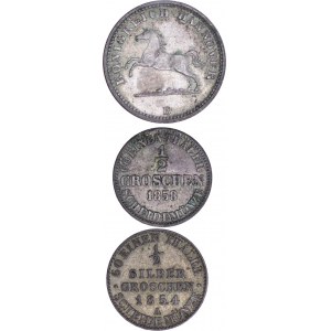 German States - Silver Klein Münzen LOT - 3 pcs