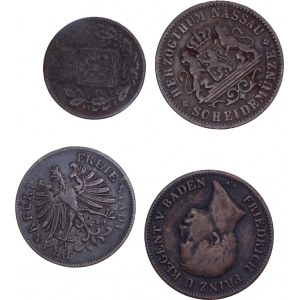 German States - Klein Münzen LOT - 4 pcs