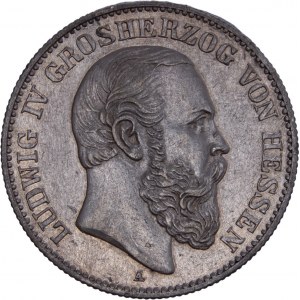 German States - HESSEN - Ludwig IV., 1877-1892. 2 Mark 1891