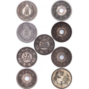 Japan - Coin LOT - 9 pcs