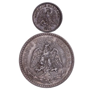 Mexico - Silver Coin Pair - 2 pcs