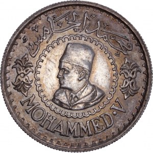 MOROCCO - Mohammed V, 1927-1962, AR 500 francs, 1956/AH1376