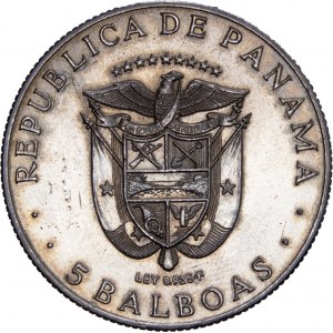 PANAMA - 5 Balboas 1970