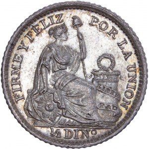 Peru - 1/2 Dinero 1911