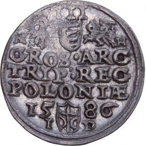 Poland - Stefan Batory. Trojak (3 grosze) 1586, Olkusz