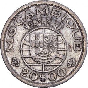 PORTUGAL - MOZAMBIQUE - 20 Escudos 1955