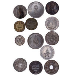 Thailand - Coin LOT - 13 pcs - with RARE pieces