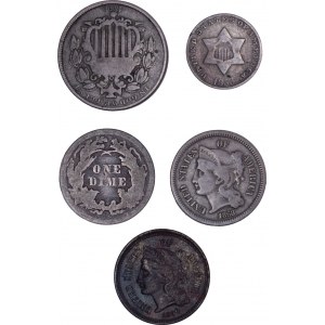 United States - Cents - Dime LOT - better pieces - 5 pcs