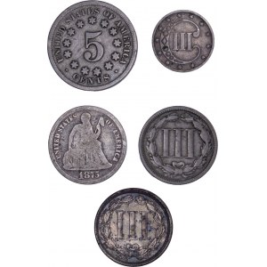 United States - Cents - Dime LOT - better pieces - 5 pcs