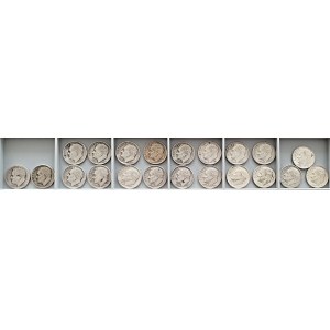 United States - Roosevelt Dime LOT - with better pieces - 21 pcs