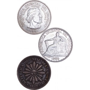 Uruguay - Coin LOT - 3 pcs