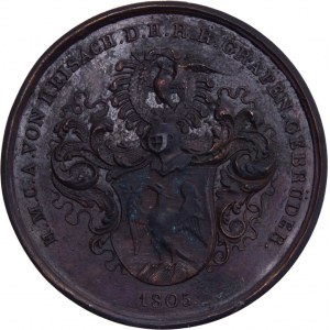 BAYERN, KURFÜRSTENTUM - Maximilian IV. Joseph. 1799-1806, Bronzemedaille 1805