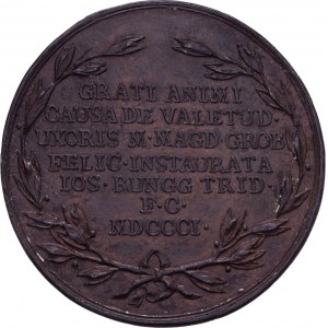 Zürich, Bronzierter Galvano der Medaille 1801