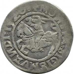 Sigismund I the Old, half-penny 1520, Vilnius, SIGISMVANDI - inverted letters N, FIFTEEN, RARE