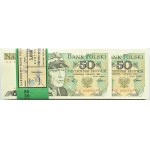 Polen, Volksrepublik Polen, Bankpaket 50 Zloty 1988, Warschau, Serie HZ, RADAR!!!