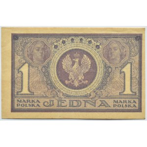 Poland, Second Republic, 1 mark 1919, Warsaw, ICA series - beautiful!