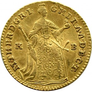 Ungarn, Maria Theresia, Dukaten 1754 KB, Kremnica