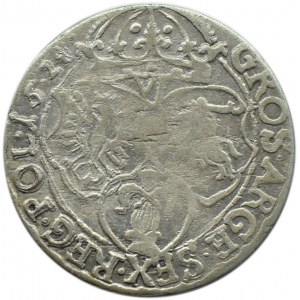 Sigismund III Vasa, sixpence 1624, date dot, Cracow