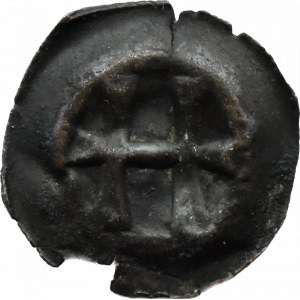 Casimir IV Jagiellonian, brakteat, Torun, double narrow cross
