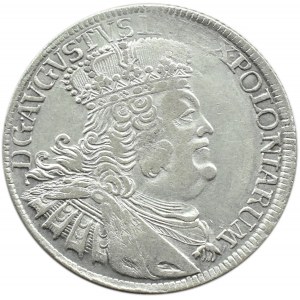 August III Sas, ort (18 groszy) 1755 E.C., Lipsk