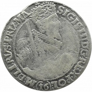Sigismund III Vasa, ort 1621, Bromberg, PRV:MA, Ziffer 16 unter Büste, RARE