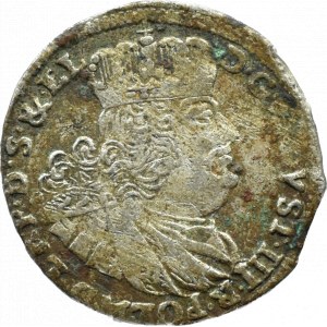 August III Sas, sixpence 1762 RCE, Gdańsk