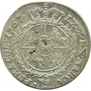 Stanislaw A. Poniatowski, 4 silver pennies (zloty) 1767 FS, Warsaw