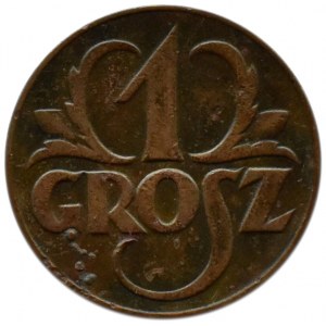 Poland, Second Republic, 1 grosz 1923, Warsaw