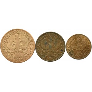 Poland, Second Republic, lot of pennies 1928 set, Warsaw